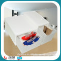 Folding easy to transport OEM wholesale plastic clear shoe box